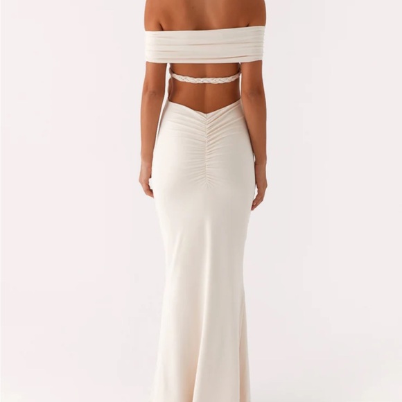 Illusion Maxi Dress - Ivory - Picture 2 of 5
